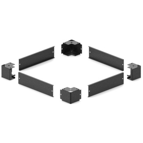 ITRack 309335, Zoccolo per scaffale, Nero