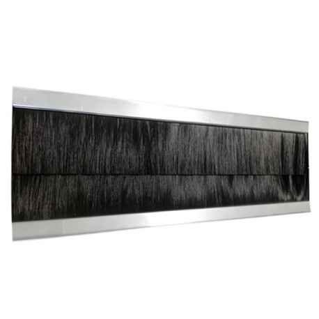 ITRack 309342, Pannello spazzolato, Alluminio, Poliammide, Nero, Argento, 2 pz