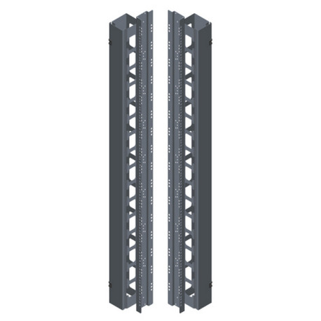 ITRack 309349, Canalina per cavi, Acciaio, Nero, 2 pz
