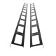ITRack 309448, Pannello di gestione del cavo, Acciaio, Nero, 2 pz