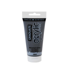 Colore acrilico fine Graduate - 120 ml - grigio neutro - Daler Rowney