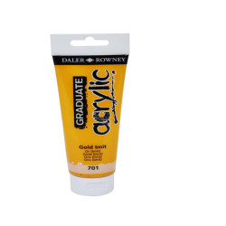 Colore acrilico fine Graduate - 120 ml - oro imitazione - Daler Rowney