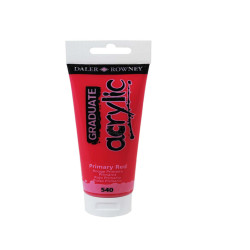 Colore acrilico fine Graduate - 120 ml - rosso primario - Daler Rowney