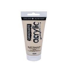 Colore acrilico fine Graduate - 120 ml - titanium buff - Daler Rowney