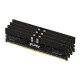 Kingston Technology FURY 64GB 7600MT/s DDR5 ECC Reg CL40 DIMM (Kit of 4) Renegade Pro Black, 64 GB, 4 x 16 GB, DDR5, 288-pin DI