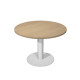 Tavolo riunione Agorà Direction - tondo - diametro 100 cm - H 73 cm - gamba metallo - rovere - Artexport