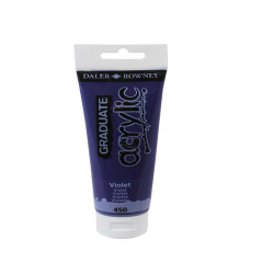 Colore acrilico fine Graduate - 120 ml - violetto - Daler Rowney