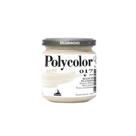Colore vinilico Polycolor - 140 ml - bianco platino - Maimeri