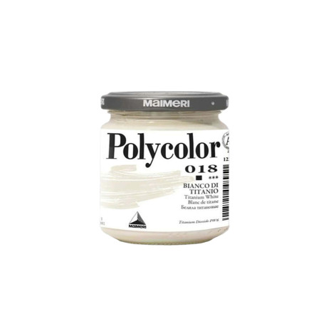 Colore vinilico Polycolor - 140 ml - bianco titanio - Maimeri