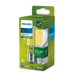 Philips Lampadina trasparente a filamento 100 W A60 E27