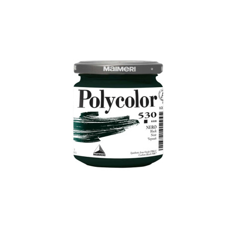 Colore vinilico Polycolor - 140 ml - nero - Maimeri