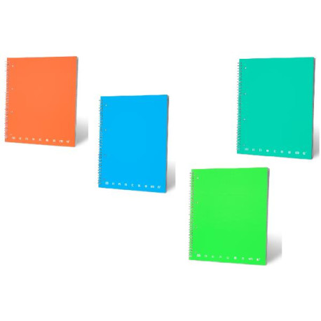 Pigna QUADERNI MONOCROMO SKIP FLUO SPIRALATI A4 80GR - 5MM