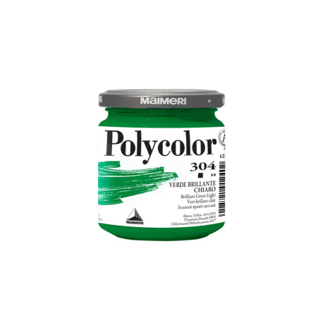 Colore vinilico Polycolor - 140 ml - verde brillante chiaro - Maimeri