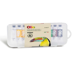 Colori a olio e acrilici - tubo da 18ml - colori assortiti - Primo - astuccio 10 colori