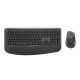 Logitech Signature Comfort Plus Combo MK880, Wireless, RF senza fili + Bluetooth, Plunger key switch, QWERTY, Grafite, Mouse in