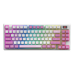 MSI FORGE GK600 TKL WIRELESS VIOLET IT, Wireless, USB + Bluetooth, Interruttore a chiave meccanica, QWERTY, LED RGB, Rosa, Viol