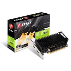 MSI GeForce GT 1030 2GHD4 LP OC, GeForce GT 1030, 2 GB, GDDR4, 64 bit, 2100 MHz, PCI Express x16 3.0