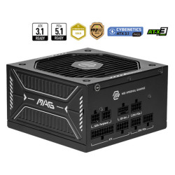 MSI MAG A750GLS PCIE5, 750 W, 100 - 240 V, 1650 W, 50/60 Hz, Attivo, 100 W