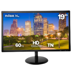 Nilox , 48,3 cm (19"), 1366 x 768 Pixel, HD, LCD, 5 ms, Nero