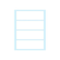 Tico Export - Etichetta autoadesvia - per 110 x 35 mm - bianco opaco (pacchetto di 40)