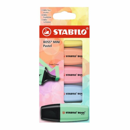 Stabilo BOSS MINI PASTEL - 5 PEZZI