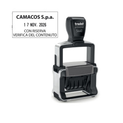 Timbro Professional 4.0 5460 Datario - 5,6 x 3,3 cm - 4 mm - personalizzabile - autoinchiostrante - Trodat®