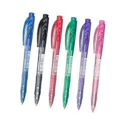 Penna a sfera a scatto Stabilo Liner 308 punta 0,7 mm blu