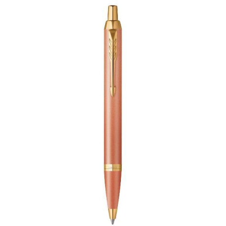 Penna a sfera Parker IM Writing Rituals arancione con finiture dorate