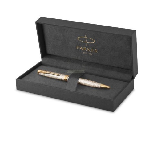 Penna a sfera Parker Sonnet Premium Silver Mistral GT