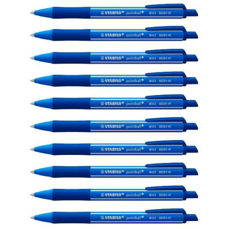 Penna a sfera retrattile STABILO pointball colorful, colore ruggine, tratto 0,5 mm