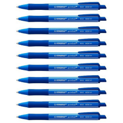 Penna a sfera STABILO pointball colorful blu