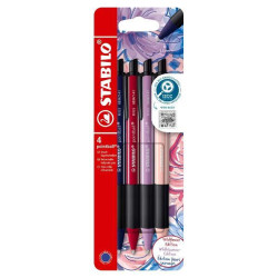 Penna a sfera STABILO pointball NatureCOLORS Wildflower, confezione da 4