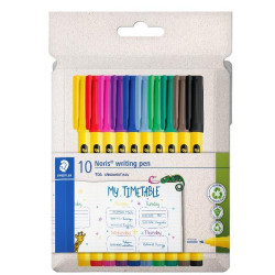 Pennarello a punta fine Noris® Writing Pen 307, set da 10 colori assortiti