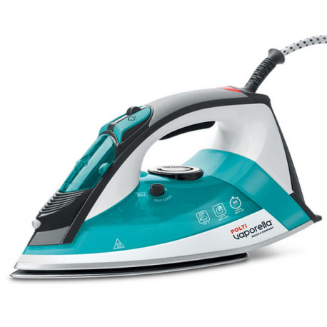 Polti Vaporella Quick & Comfort QC120, Ferro a vapore, Acciaio inossidabile, 1,9 m, 30 g/min, Nero, Turchese, Bianco, 0,3 L