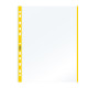 Buste forate con banda colorata - Linear - buccia - 21 x 29,7 cm - giallo - Favorit - conf. 10 pezzi