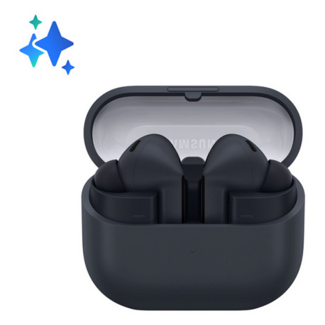 Samsung Galaxy Buds3 FE, Auricolari Wireless, Audio 360, Gemini AI, Black, True Wireless Stereo (TWS), Musica e Chiamate, 5 g, 