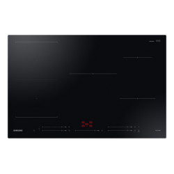 Samsung Piano a Induzione Slim Fit 80cm NZ85C5047FK, Nero, Da incasso, 80 cm, Piano cottura a induzione, Vetro, 5 Fornello(i)