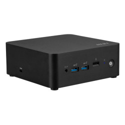 MSI CUBI NUC AI 1UMG-018BEU, Mini PC, Mini PC barebone, Intel SoC, Collegamento ethernet LAN, Wi-Fi 6E (802.11ax), 120 W