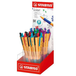 Set 38 penne a sfera STABILO pointball® Display ricaricabili