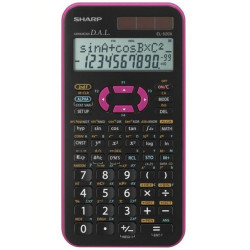 Sharp EL-520X, Tasca, Calcolatrice scientifica, 10 cifre, 2 linee, Batteria/Solare, Nero, Rosa