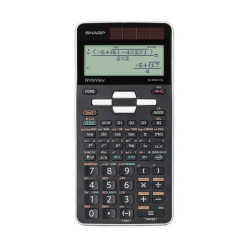 Sharp EL-W531TG, Calcolatrice scientifica, 16 cifre, Batteria/Solare, Nero, Bianco