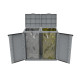 Contenitore EcoCab 2 per raccolta differenziata - 68x39x88,7 cm - 2 portasacco da 110 L ciascuno - grigio/nero - Terry
