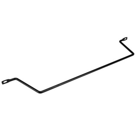 StarTech.com Barra Portacavi Orizzontale con Profilo Sfalsato di 10,2cm a 75°, Barra di Supporto per la Gestione dei Cavi in Ar