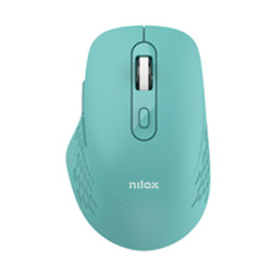 Nilox RATON DUAL WIRELESS 1600 DPI VERDE, Ottico, Bluetooth + USB Type-A, 1600 DPI, Ciano
