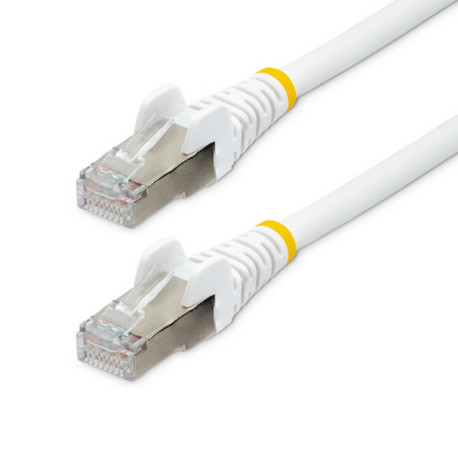 StarTech.com Cavo Ethernet CAT 6a - 1m - Bianco - Cavo di rete LAN Low Smoke Zero Halogen (LSZH) - 10GbE 500MHz 100W PoE++ - Fi