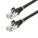StarTech.com Cavo Ethernet CAT 6a - 50cm - Nero - Cavo di rete LAN Low Smoke Zero Halogen (LSZH) - 10GbE 500MHz 100W PoE++ - Fi