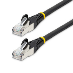 StarTech.com Cavo Ethernet CAT 6a - 7,5m - Nero - Cavo di rete LAN Low Smoke Zero Halogen (LSZH) - 10GbE 500MHz 100W PoE++ - Fi