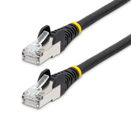 StarTech.com Cavo Ethernet CAT 6a - 7,5m - Nero - Cavo di rete LAN Low Smoke Zero Halogen (LSZH) - 10GbE 500MHz 100W PoE++ - Fi