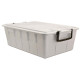 Contenitore Foodbox con coperchio - 58x38x26 cm - 40 L - PPL riciclabile - bianco - Mobil Plastic