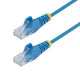 StarTech.com Cavo Ethernet CAT6 Blu da 15m- Patch UTP con Plug RJ45 Antigroviglio e Rilievi di Trazione, Cavo Lan Slim in Rame 